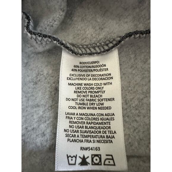 Calvin Klein Women’s Hoodie Large Heathered Gray Pullover Kangaroo Pocket - Picture 5 of 10